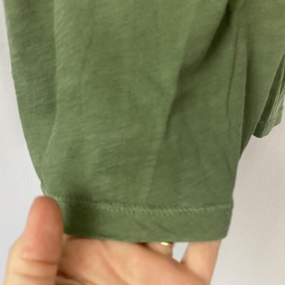 Fresh Produce Top Womens Medium Green Moss Vintage Slub Scoop Neck T Shirt NEW - Picture 4 of 12